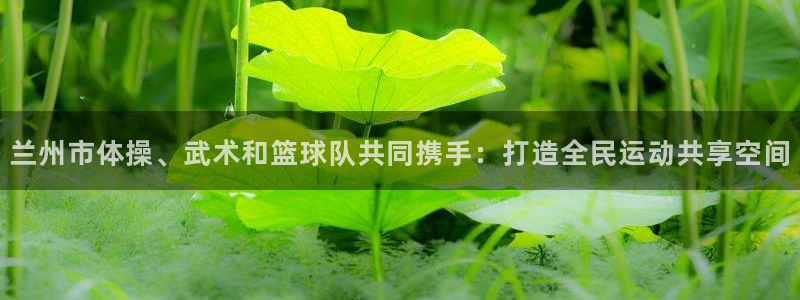 三亿体育网页版：兰州市体操、武术和篮球队共同携手：打造全民运动共享空间